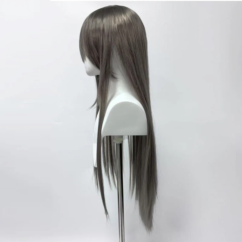 Sakurajima เชียงใหม่คอสเพลย์ Wigs Headwear อะนิเมะ Rascal ไม่ฝันสาวกระต่าย Senpai สังเคราะห์ผมยาวตรงวิกผมสีเทา