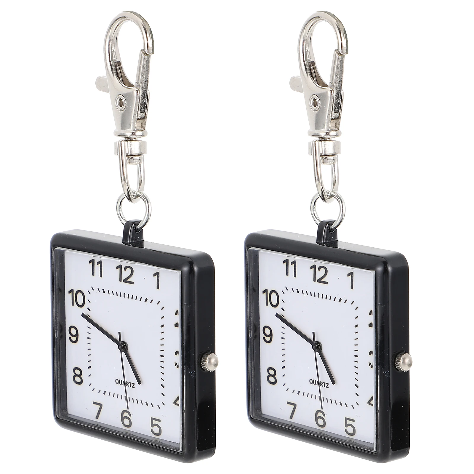 

Portable Quartz Pocket Watch With Key Buckle Large Easy To Read Dial A Practical Gift For Family Friends Professionals