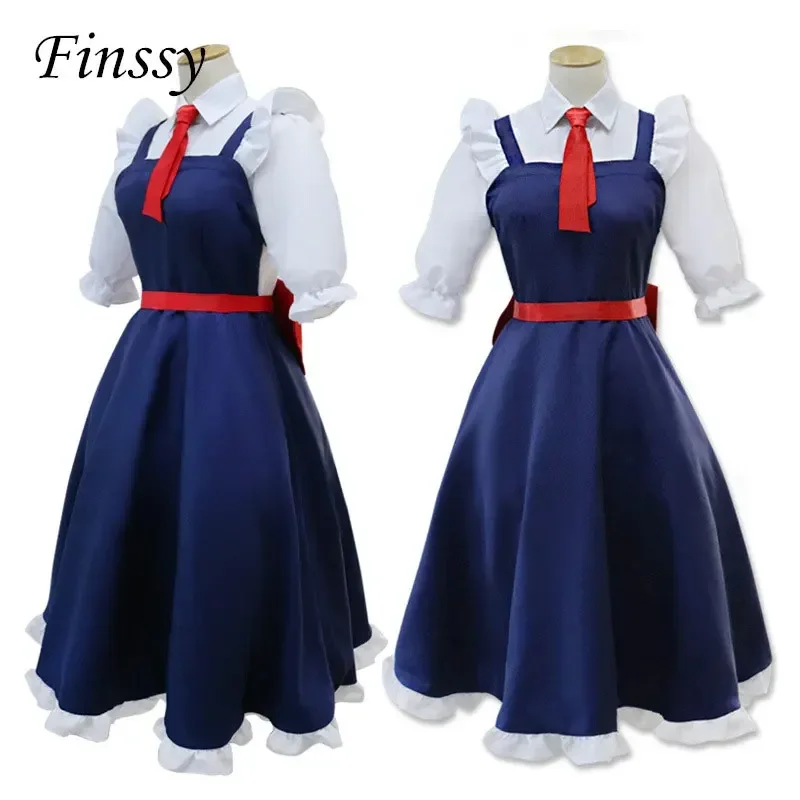 Miss Kobayashi's Dragon Maid Tohru Cosplay Costume for Women Kobayashi san Chi no Maid Uniforms Including Gloves Dragon Horn