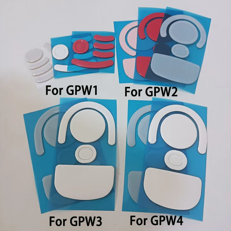 1set Mouse Replacement Foot Pads Fit GPW 1 2 3 4 Wireless Gaming Mouse Multi Colors Smooth Glide Mouse Feet Sticker