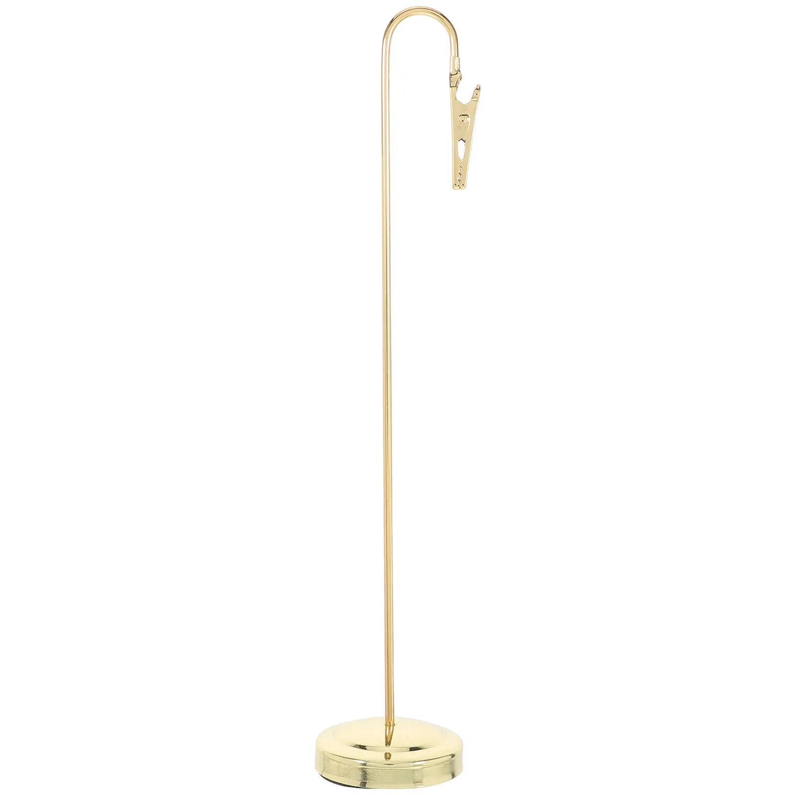 Metal Memo Clip Holder Stand Alligator Clasp Desktop Note Card Table Number Sign Holder for Office Wedding Restaurant Golden