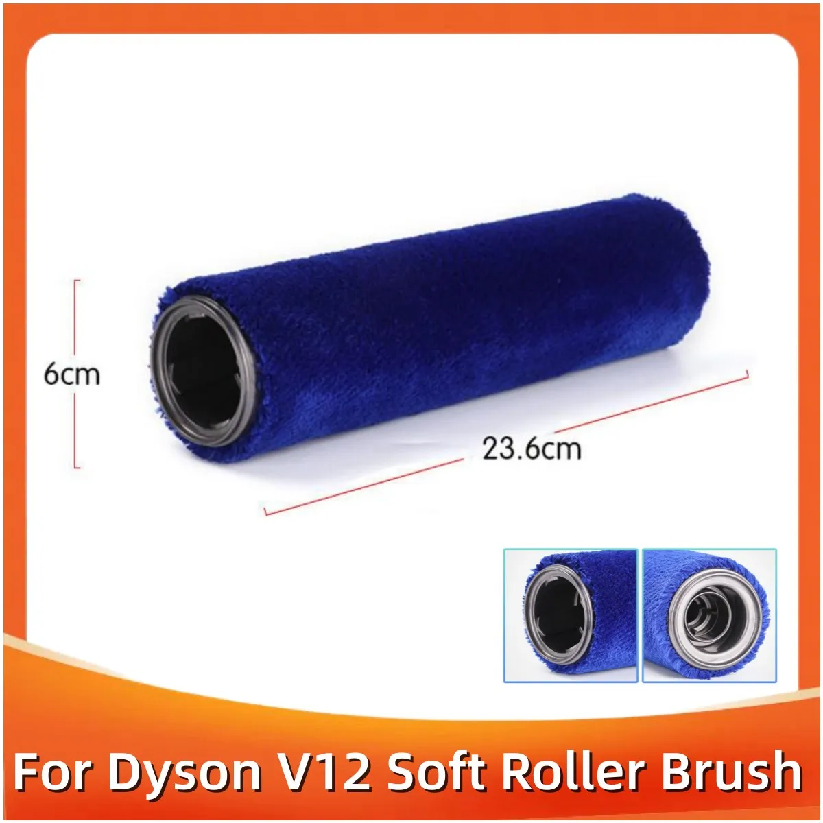 Soft Roller Brush Bar For Dyson V12 Handheld Cordless Vacuum Cleaner Spare Parts Main Rolling Brush Accessories