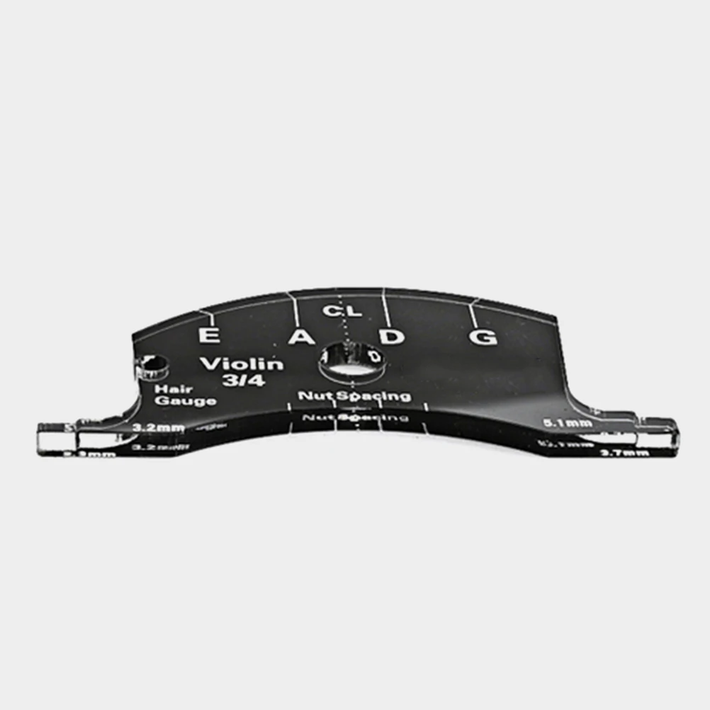 

B Violin Measuring Tool Bridge Accessory Major Repair Parts Black Plastic Fingerboard Template
