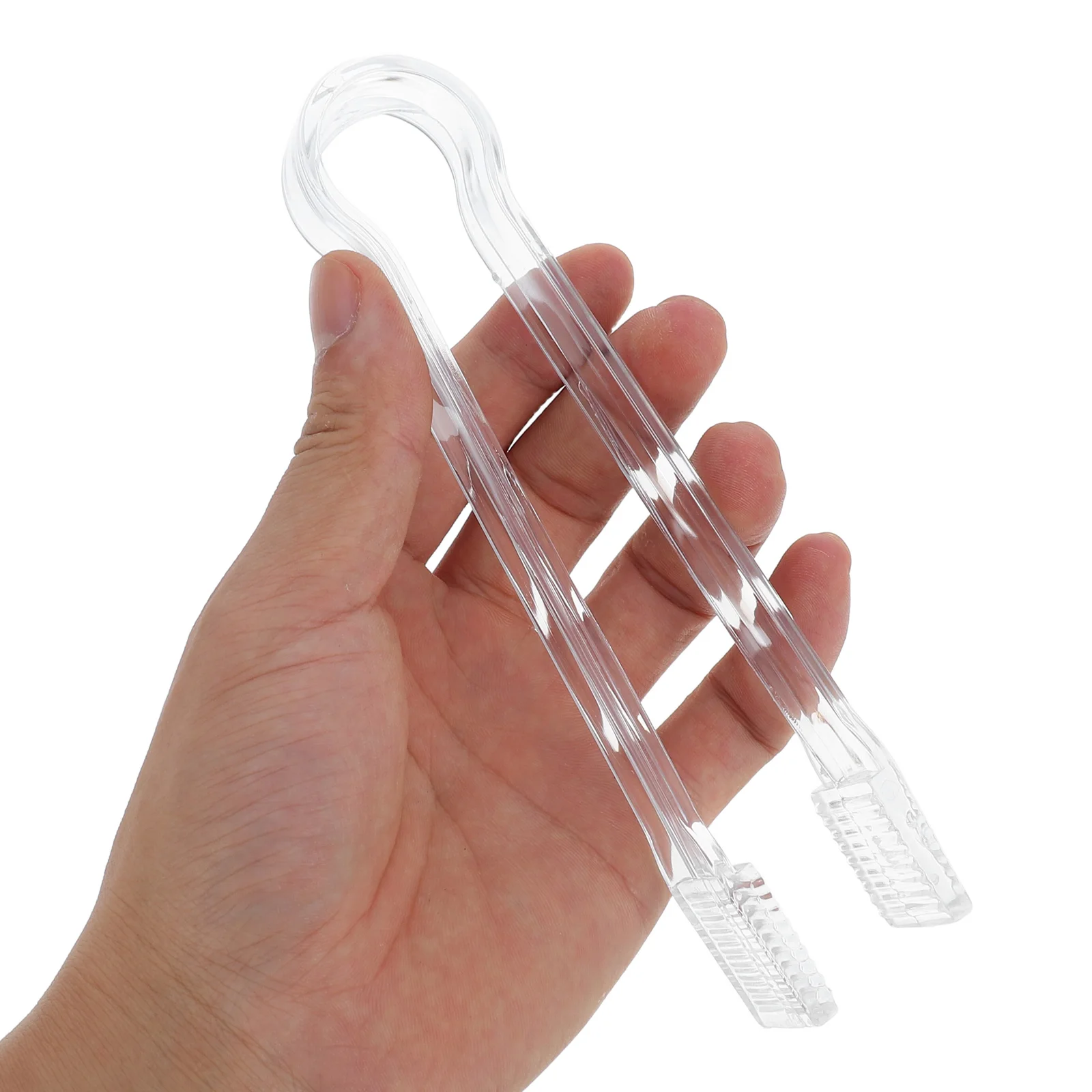 

8Pcs Clear Plastic Food Tongs Lightweight Compact Design Easy to for Buffet Catering Bbq Party Appetizer Serving