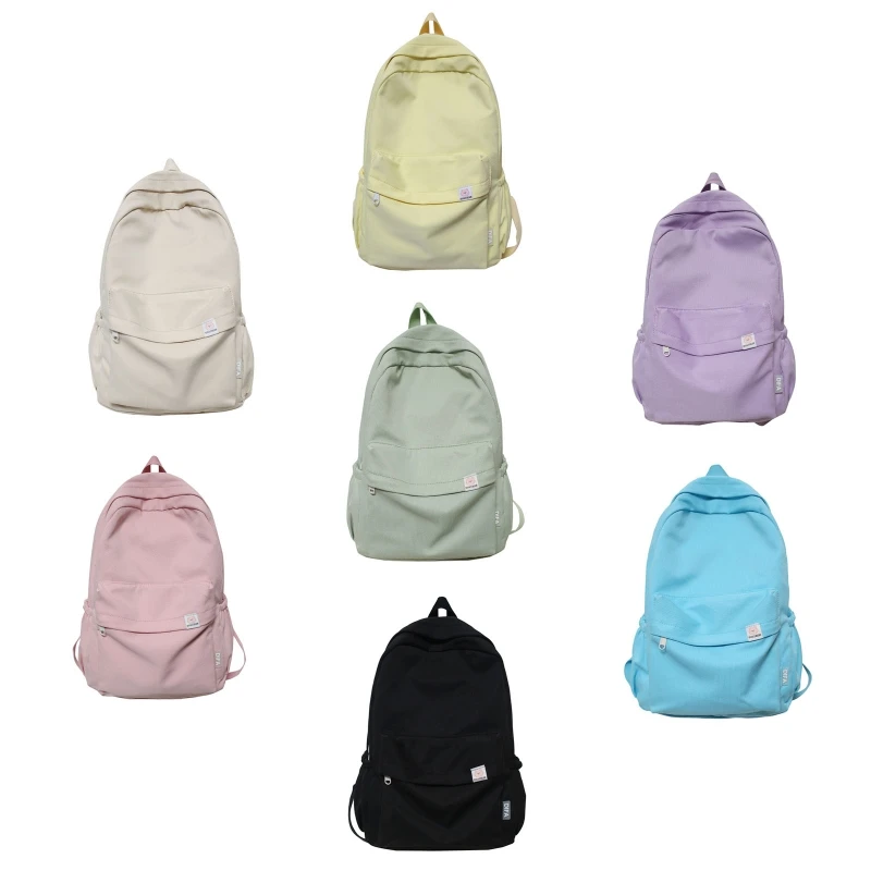 Backpack Canvas School Bag Rucksack for Women Teenager Student Bookbag