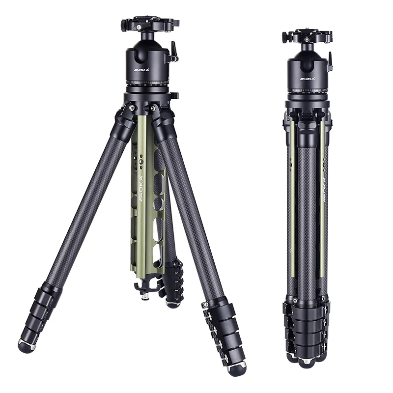 New Center Column Compact Professional Travel Carbon Fiber Tripod