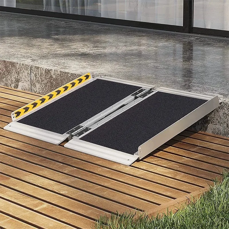 Portable aluminum alloy ramp assist wheelchair ramp pad climbing board extendable aluminum ramp