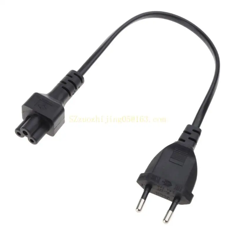 Power Adapter Cord EU 2 Pin Male To IEC 320 C5 Micky For Notebook Power Supply 3 best sale,New Year Gift