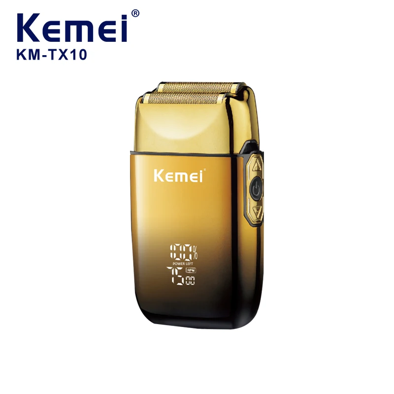 

Kemei TX10 Electric Shaver Hair Rechargeable Beard Foil Razor For Men Bald Head Shaving for Men Machine