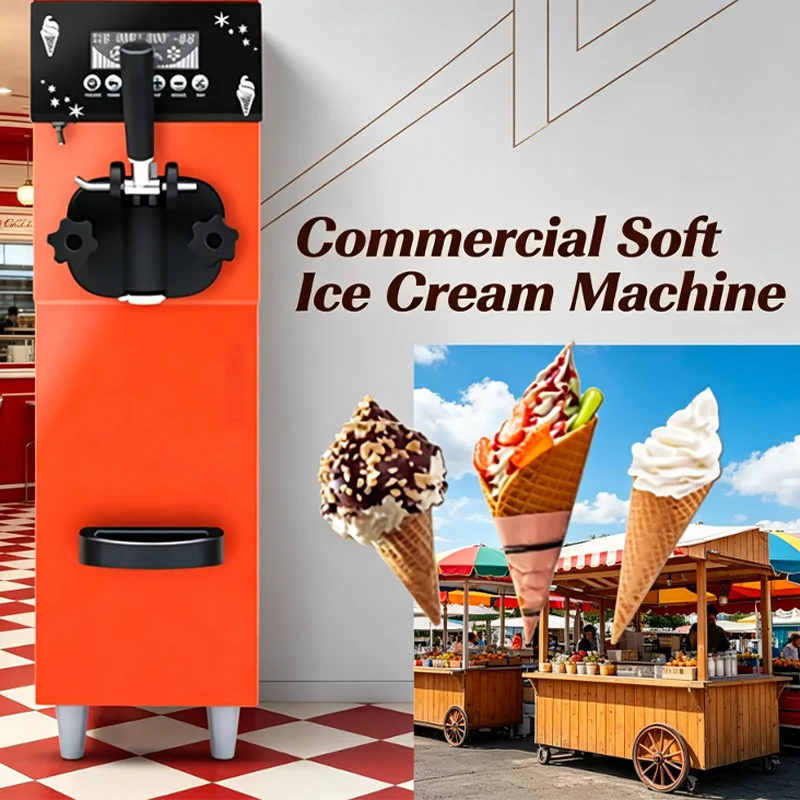 Factory Price Commercial Professional Colorful Single Flavor Ice   Cream Machine