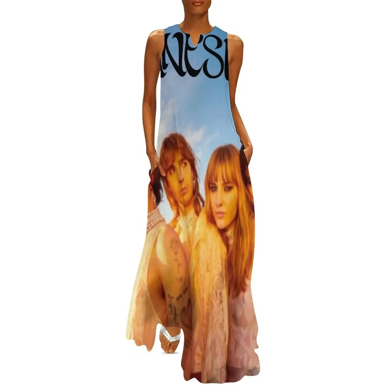 

MANESKIN Long Dress clothing women summer 2025 women formal occasion dresses women's summer clothing 2025 Women's skirt Dress