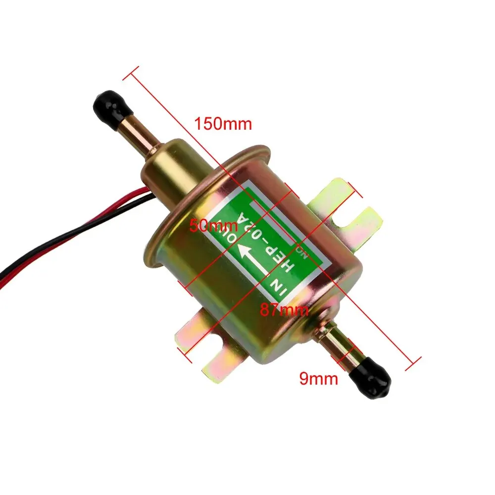 Bolt Fixing Wire Diesel For Car Carburetor Motorcycle ATV 12V Electric Petrol Pump HEP-02A Low Pressure Fuel Pump