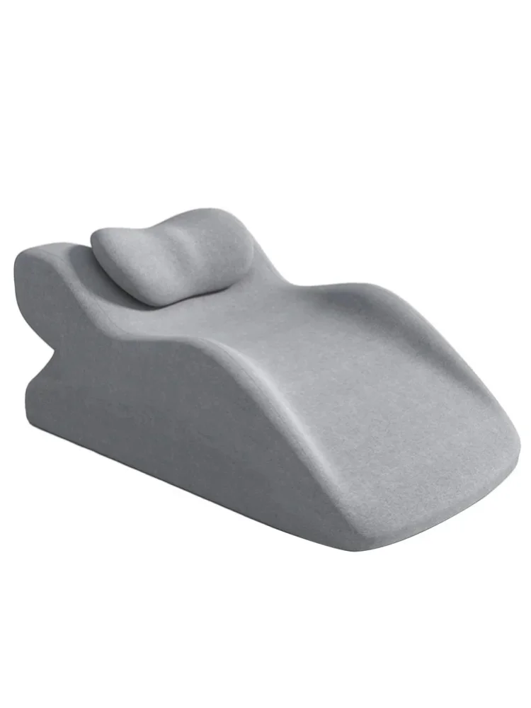 Ergonomiczna wielokątowa poduszka klinowa do łóżka, wspierająca podczas snu, czytania i leżenia, łagodząca ból szyi, pleców i nóg, z odpinanym poszewką na zamek błyskawiczny. — 2