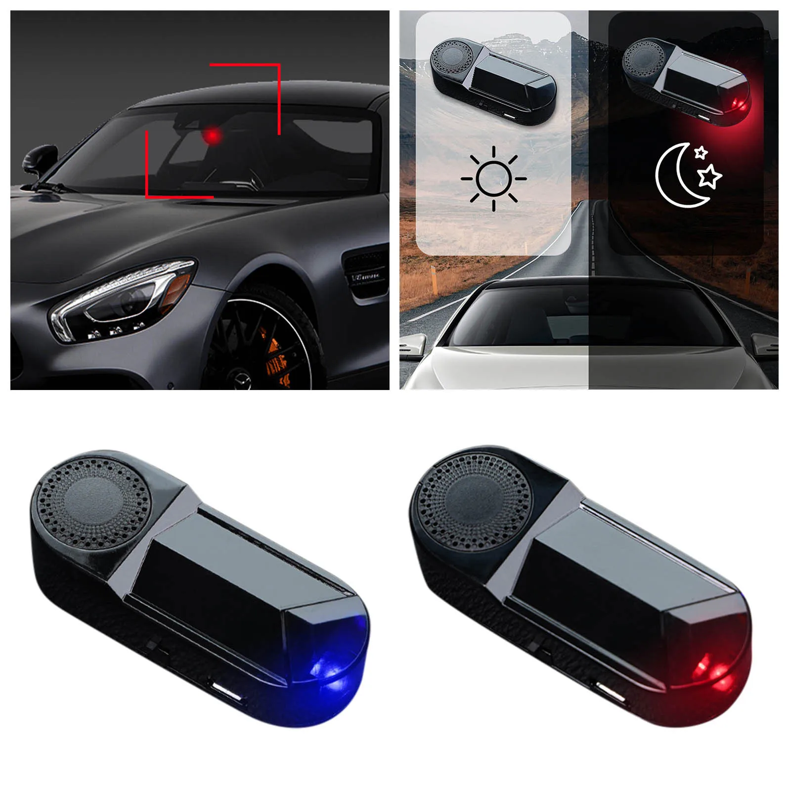 Ultimate Long Range Detector Long Range Detector Car Solar Light Simulation Simulation Warning Flash Vintage Garden Gnome Statue