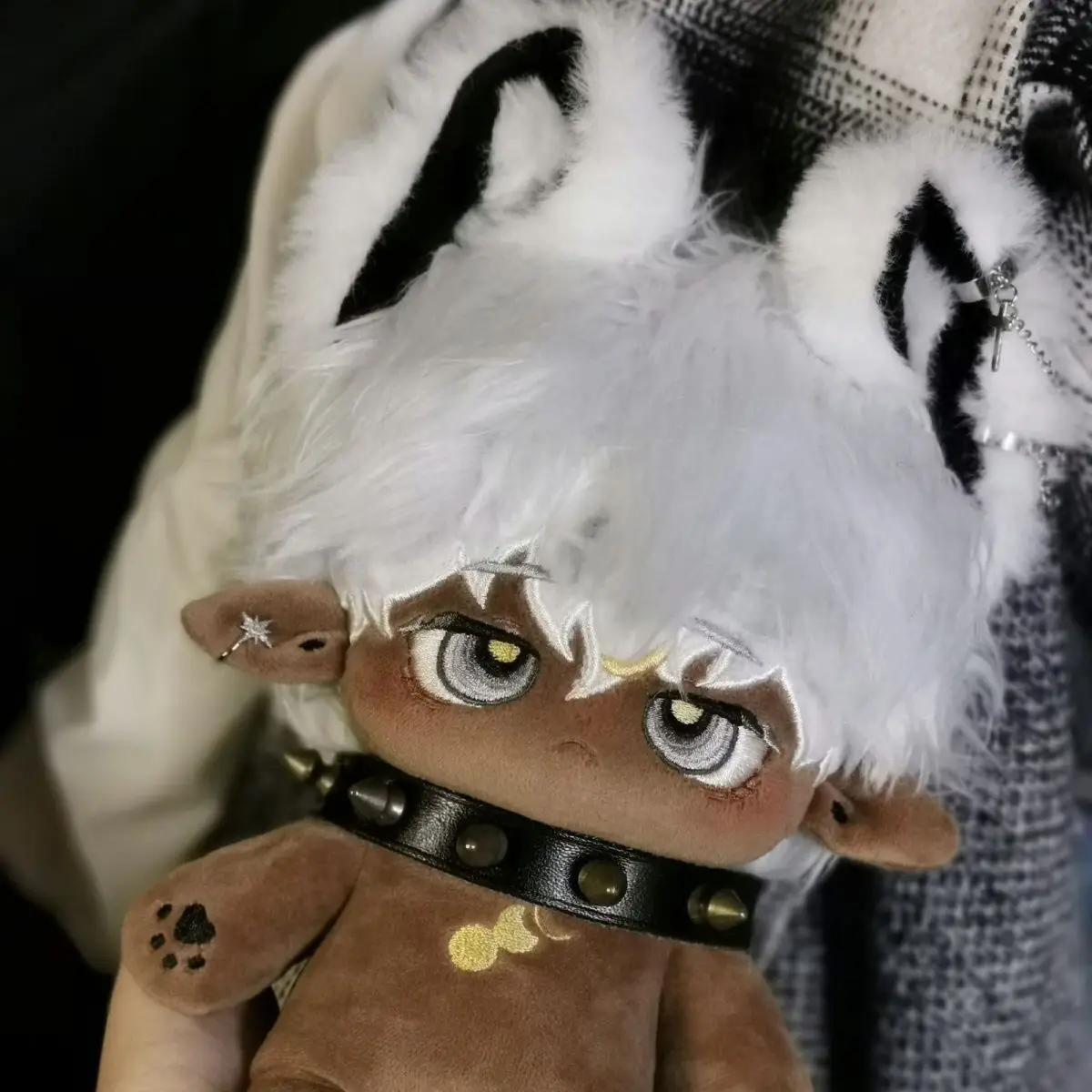 アロ-ぬいぐるみの黒い肌の人形,コスプレ漫画のドレス,ぬいぐるみの