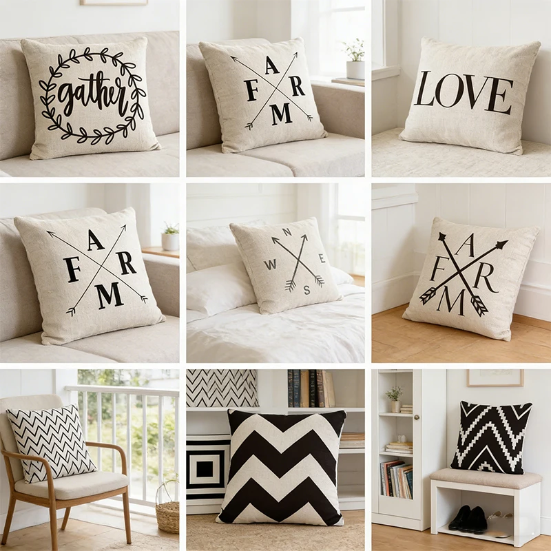 

Letter Home Love Cushion Cover Throw Pillows Cover Case Throw Pillows for Couch Decorativos Sofa Home Decor 45x45cm Pillowcase