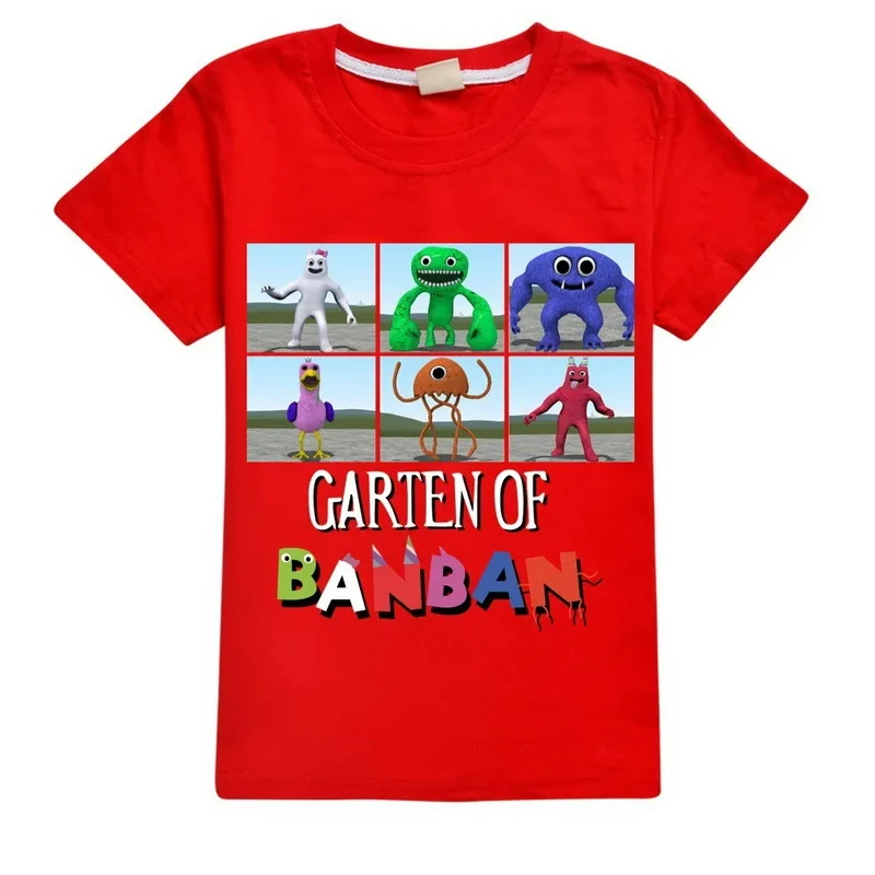 New Game Garten Of BanBan Kids T-shirt Children Summer Clothes Tee Tops Banban Garden Print T Shirt Cartoon Funny O-Neck T Shirt image 2