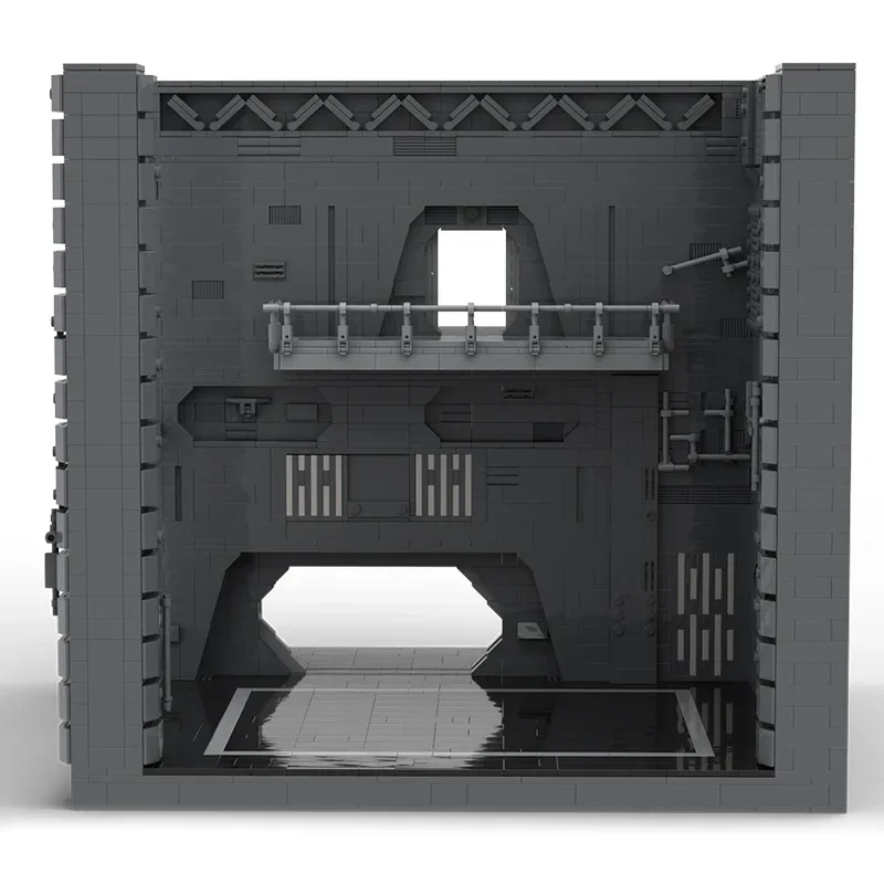 Modelo de película estrella, bloques de construcción Moc, tecnología militar AT-ST Hangar, bloques modulares, regalos, juguetes de Navidad, conjuntos DIY de montaje