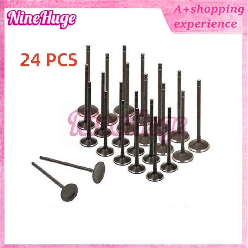 24PCS 14711-P8E-A00 14721-P8E-A00 NEW Intake Exhaust Valves for Acura Honda Saturn 3.0 3.2 3.5 J32A1 J32A2 J35A4 A6 A7