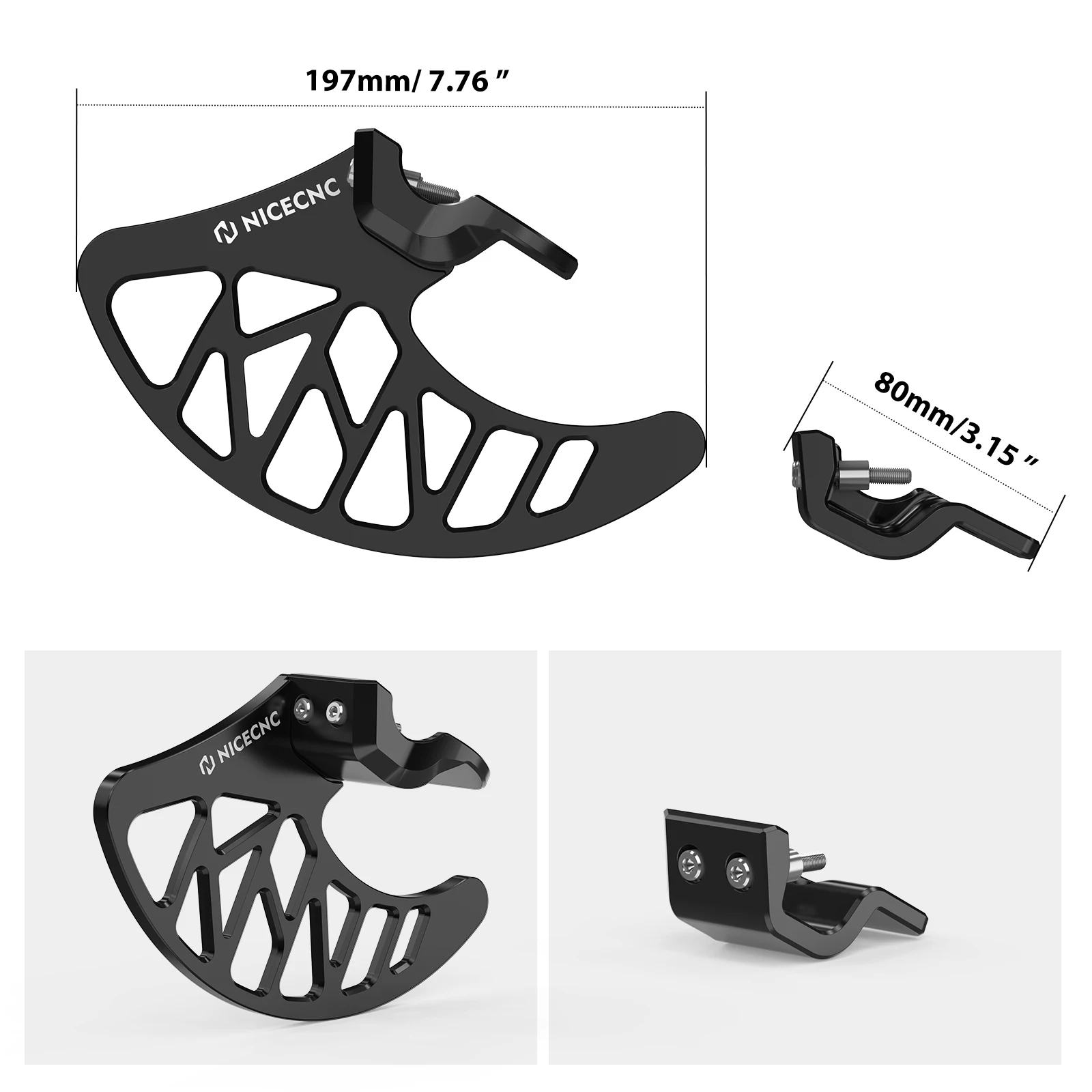 NICECNC For Surron Light Bee X Front Brake Disc Guard & Front Fork Leg Guards For Sur-Ron Light Bee S L1E Segway X160 X260