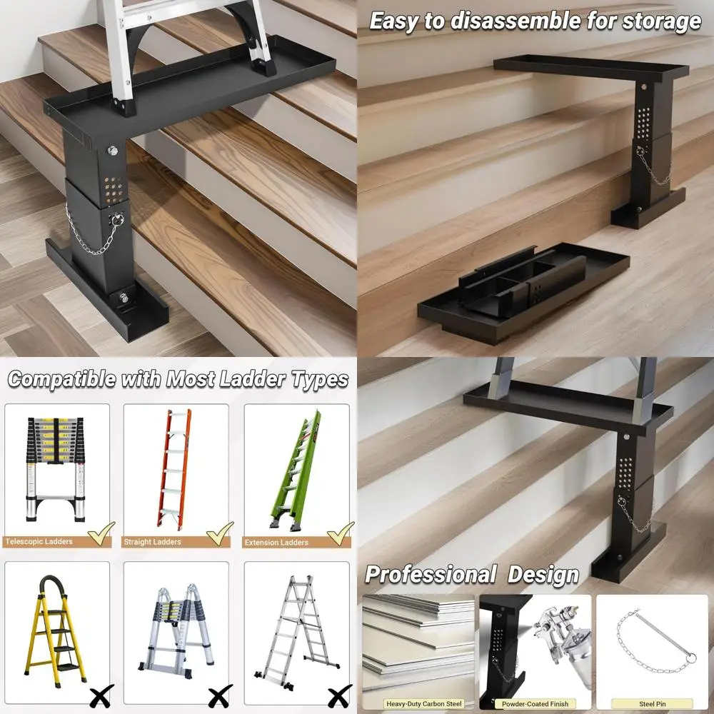 

Удлинитель и стабилизатор лестницы с регулируемой высотой для одинарных или удлинительных лестниц, диапазон от 13,4 до 19 дюймов