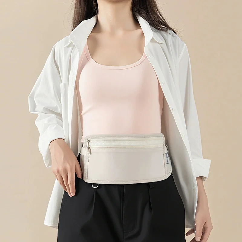 

Anti-theft Sports Waist Bag Big Capacity Waterproof Lightweight Invisible Adjustable Strap Gym Travel Waist Pouch For Men Women