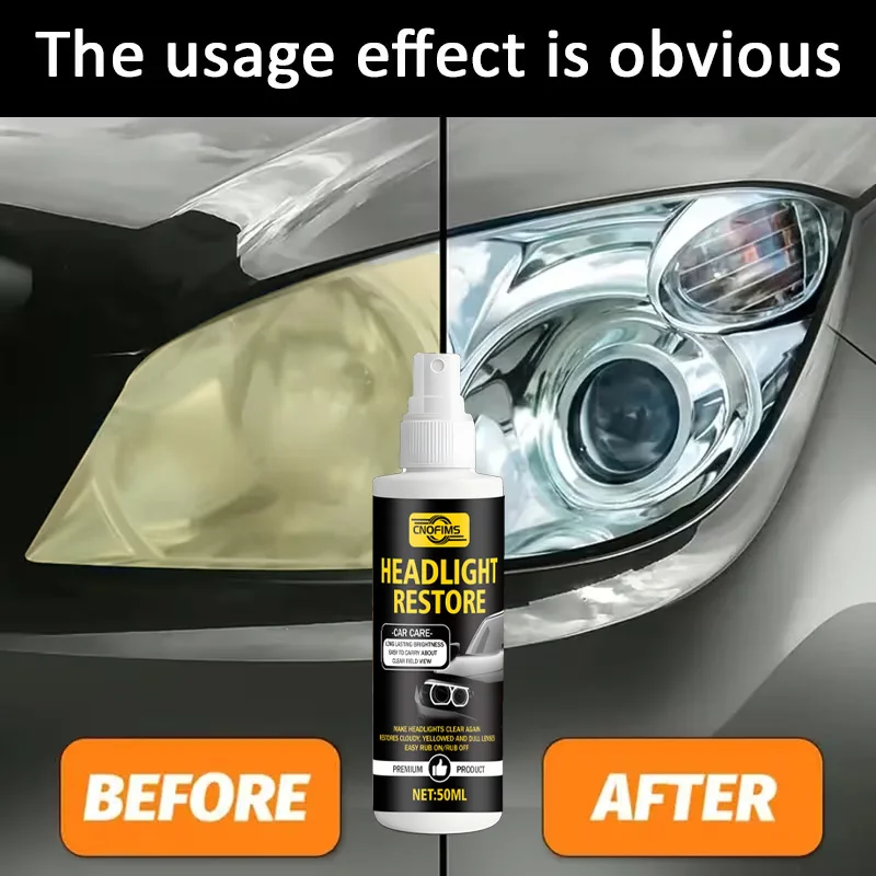 Fasilawei Auto Headlight Restoration - Remove Oxidation Yellowing Restore Clarity Long-Lasting Shine