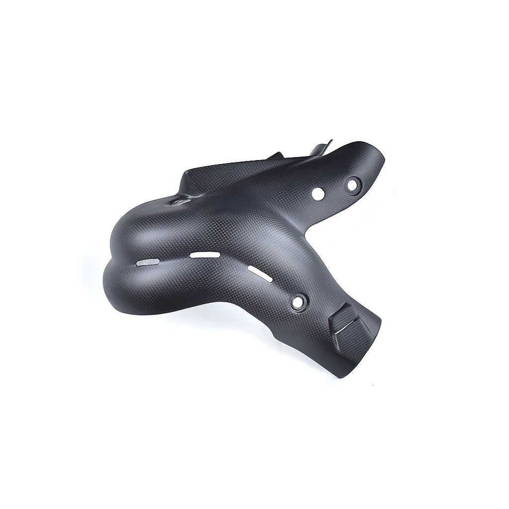 3K Carbon Fiber Motorcycle Exhaust Cover Heat Shield Guard For DUCATI Streetfighter V4 V4S Panigale 2018 2019 2020 (EURO 4 Only)