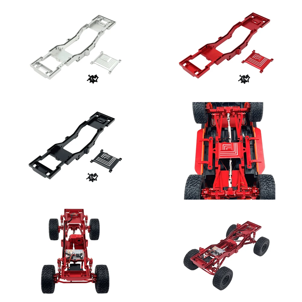 Chassis Frame Beams Wave Box Base for MN 1/12 Tank 300 MN300 RC Car Metal Upgrade OP Accessories Parts