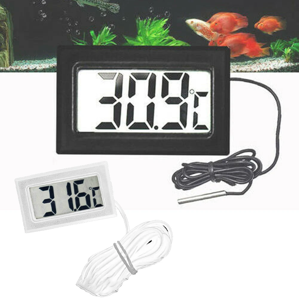 LCD Thermometer Temperature Meter Gauge With Waterproof Sensor Probe Monitor And Control Temperatures With Confidence