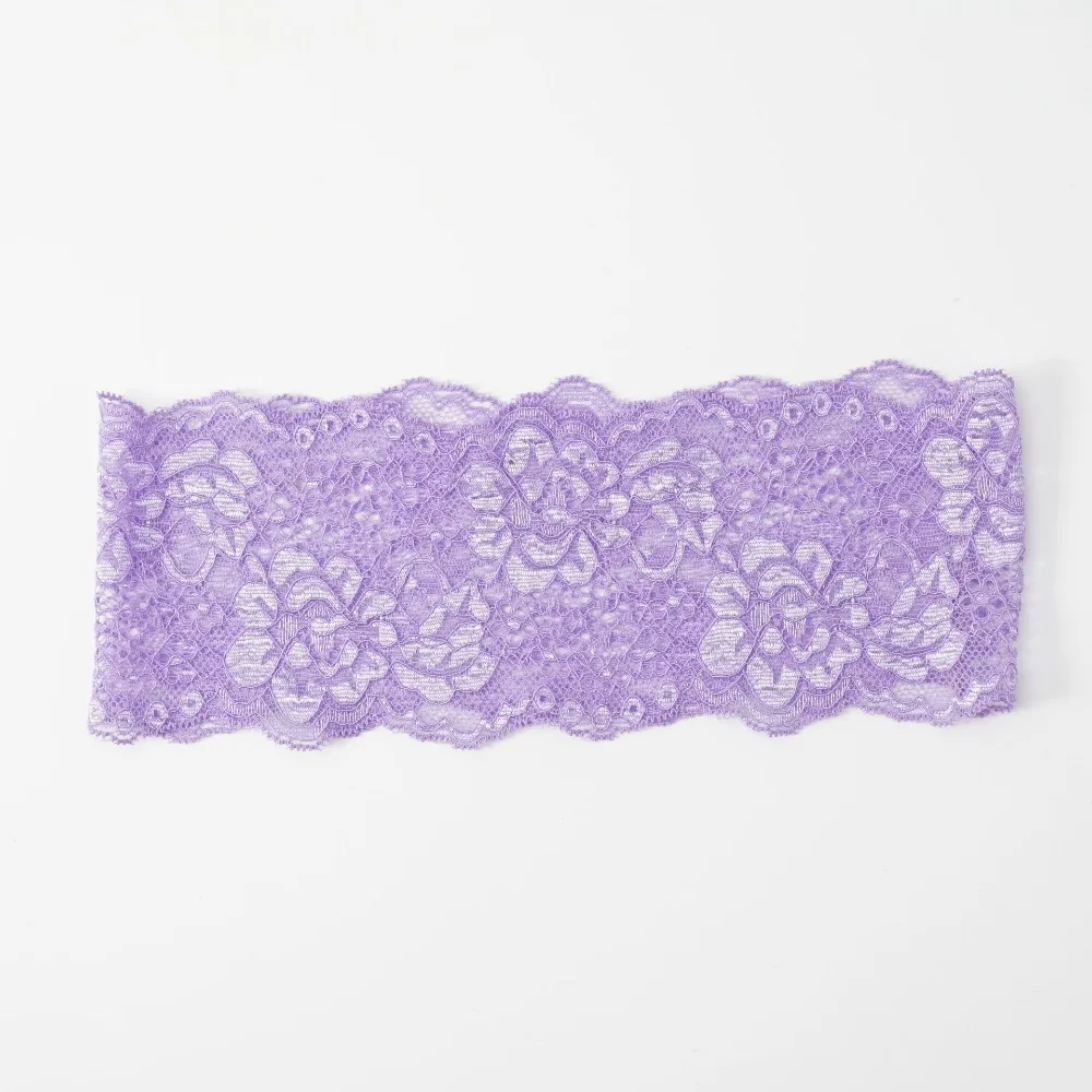 Modisches elastisches Haarband aus Mesh-Spitze, ausgehöhlt, elegantes Stirnband, leicht, atmungsaktiv, Kopfbedeckung, Kopfbedeckung für Damen und Mädchen – Detail 6