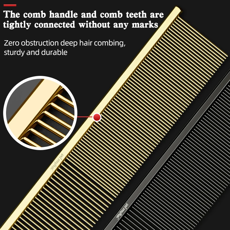 New Pet Piano Comb Pick Hair Open Knot Comb Hair Long haired Cat Comb Remove Floating Hair Dense Teeth Sparse Teeth Dog Comb