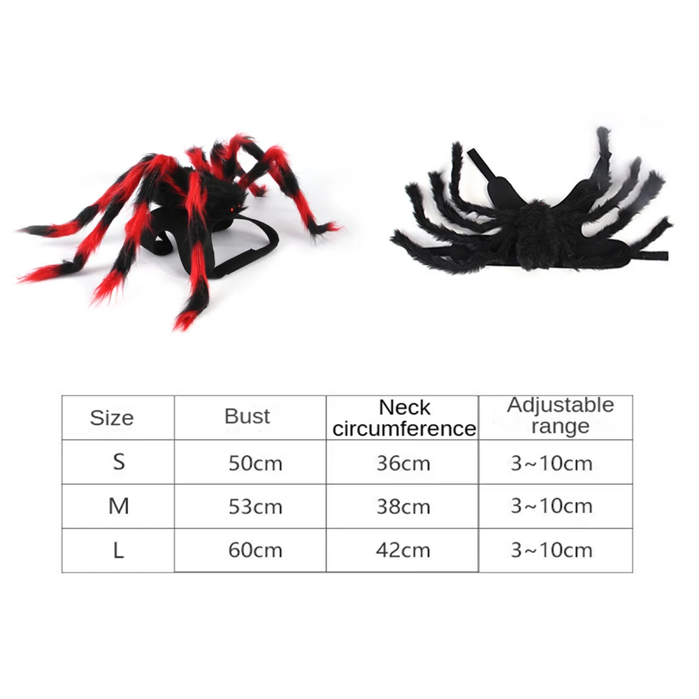 Halloween Cute Pet Clothes Black Bat Wings Spider Harness Costume Cosplay Cat Dog Halloween Party for Pet Supplies