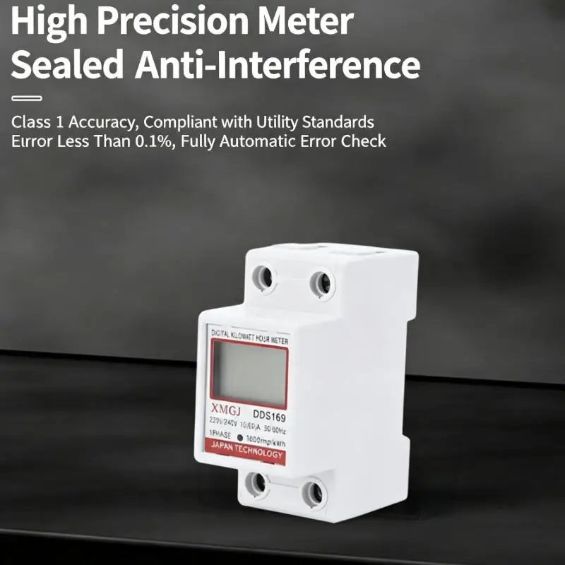 New220V Single Phase Electric Energy Meter KWh Meter Submeter Electrical Sub Meter For Electric