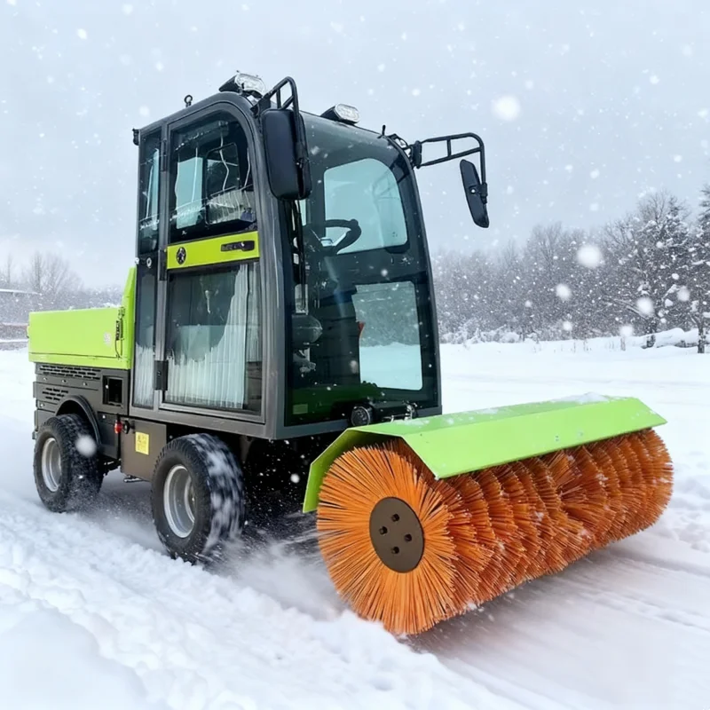 ركوب مكنسة الثلج، آلة إزالة الثلوج الصرف الصحي على الطرق الشتوية، مكنسة الثلج المجتمعية، آلة إزالة الشوارع #1