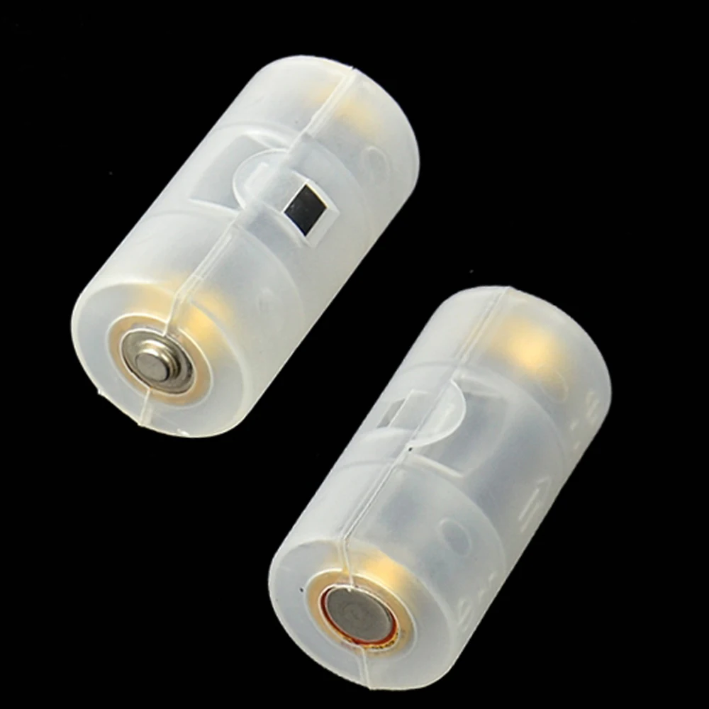 Shell Batteries Holder Transparent AA To C Size Battery Converter Battery Adapter Case Battery Conversion Box Battery Switcher
