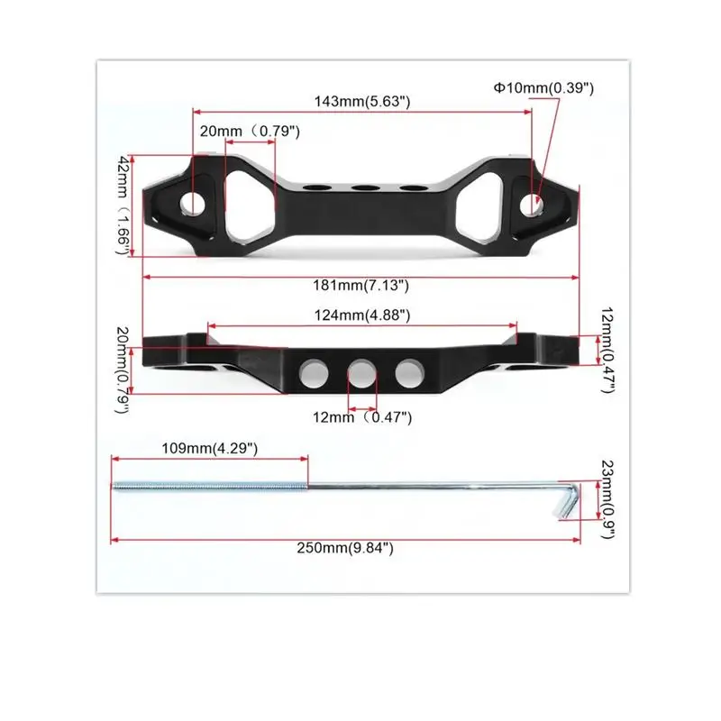 Batterij Behoudende Beugel Set Auto Houder Beugel Behoud Standaard Vastbinden Set Roestbestendige Universele Batterij Hold Down Kit Batterij