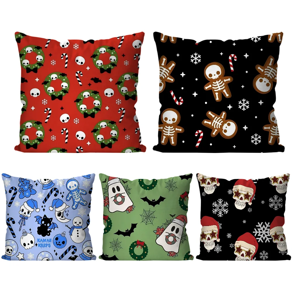 

Cute Pattern Pillow Case Cartoon Sofa Decorative Home Double-sided Printing Short Plush Cute Cushion Cover
