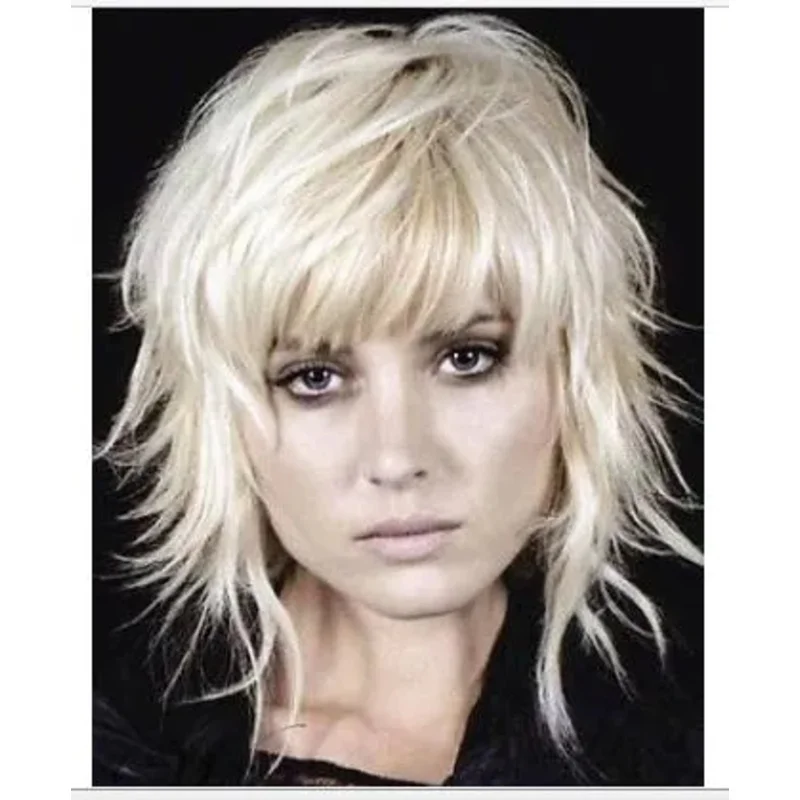 

Top Quality Medium Choppy Layered Cool Straight Natural Synthetic Hair Wig