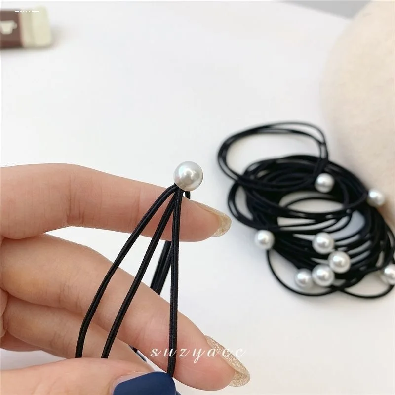lot-de-5-elastiques-a-cheveux-perles-tres-extensibles-elegants-sans-couture-pour-queue-de-cheval-sans-dommage-minimalistes-doux-pour-femme-usage-quotidien-cadeau