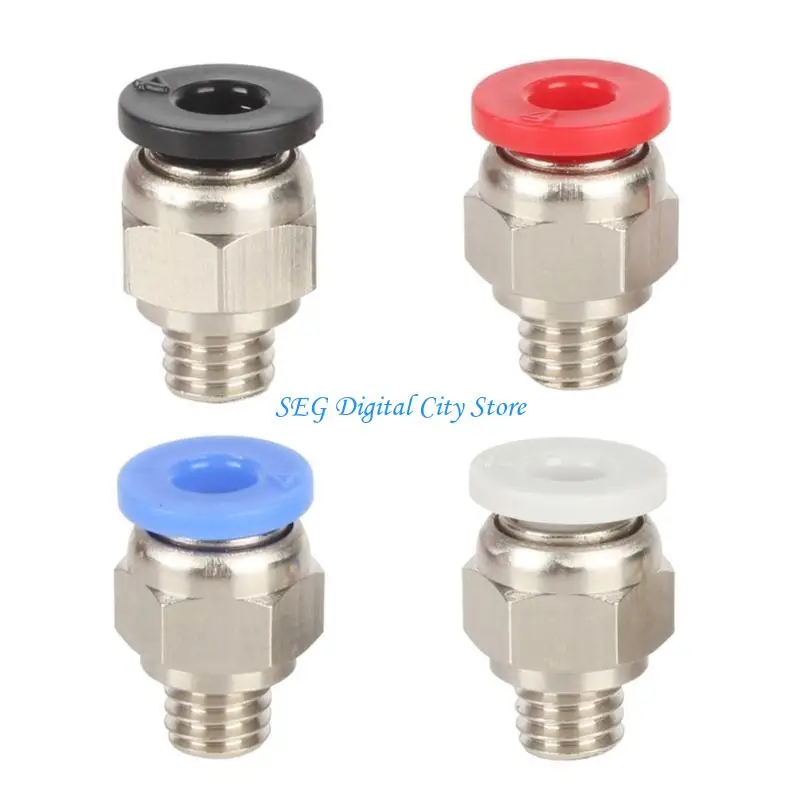 

U75B 4PCS PTFE Теплостойкие пневматические соединения разъемы PC4 Прямые адаптеры 4x2,5 мм Трубки