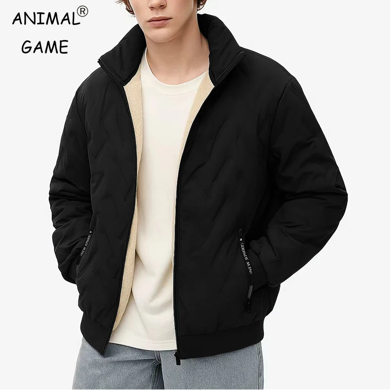 

Men's Lightweight Parkas Jackets Water-Resistant Casual Winter Zipper Coat Hooded Athletic Hiking Outdoor Warm Streetwear