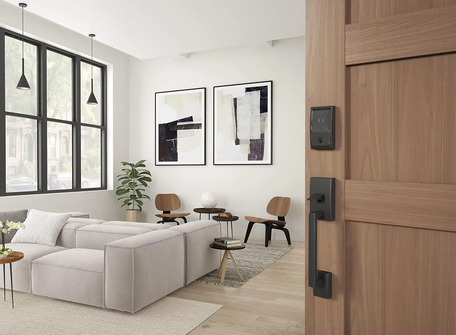 قفل ذكي WiFi Deadbolt مع مفتاح Apple Home، قفل باب دخول بدون مفتاح