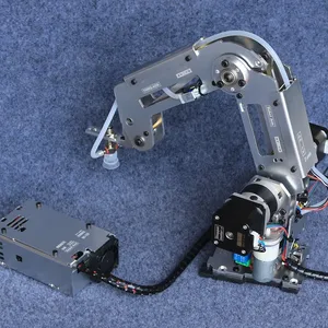 مناور معدني صناعي متعدد المحاور ذو الذراع الروبوتية ل Arduino 2560 Robot DIY Kit مع كوب شفط / مخلب محرك متدرج أعلى 12 مبيعات ذراع روبوتية صناعية - رقم 1