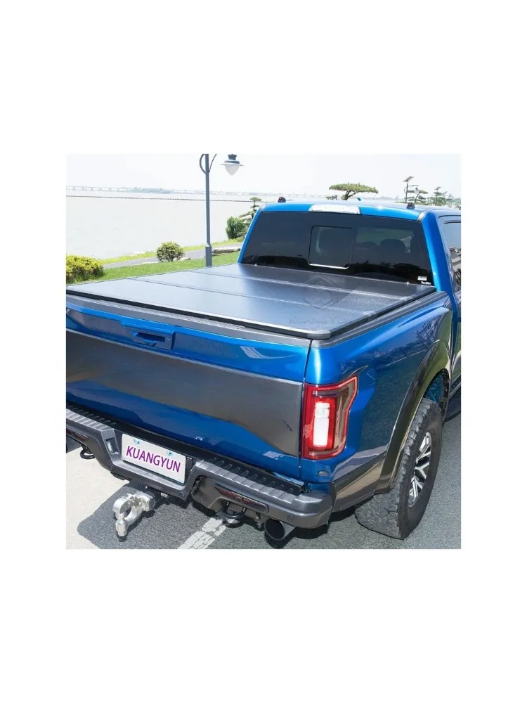 

Chinese Factory Tri-Fold Tonneau Cover Easy Installation Hard Pickup Truck Accessory for Isuzu DMAX & Ranger/Silverado Models