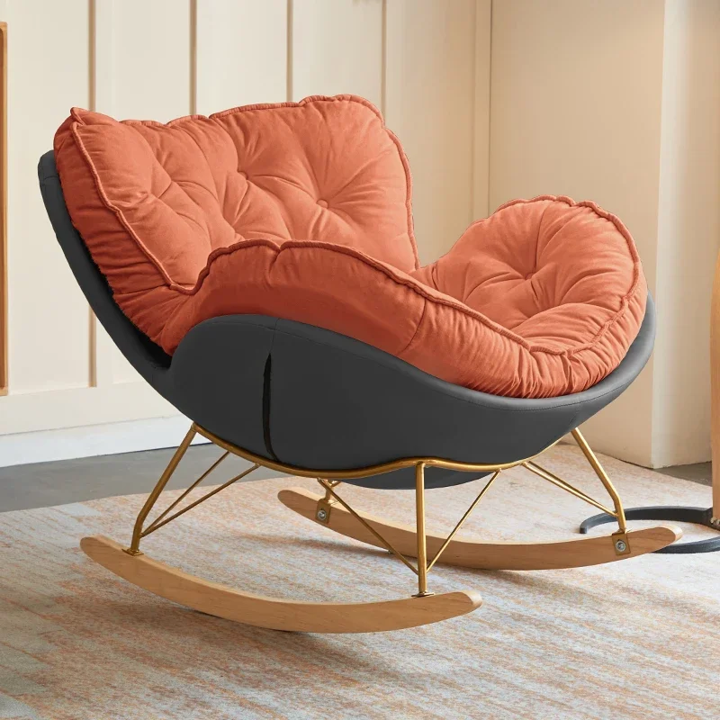 

A- Relax Bedroom Rocking Chair Floor Puffs Sofa Couches Modern Design Recliner Chair Lounge Silla Mecedora Garden Furniture Set