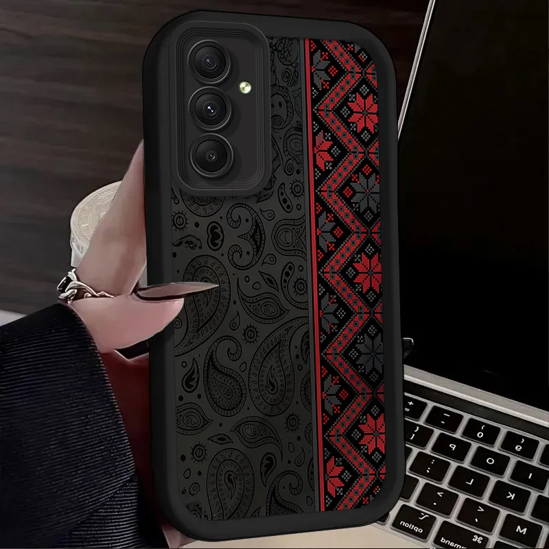 خمر الجرافيك الطوطم قضية الهاتف لسامسونج غالاكسي A54 A05 A05S A34 A24 A14 A53 A33 A23 A13 A52 A52S A71 A51 A31 A50 الغطاء الخلفي