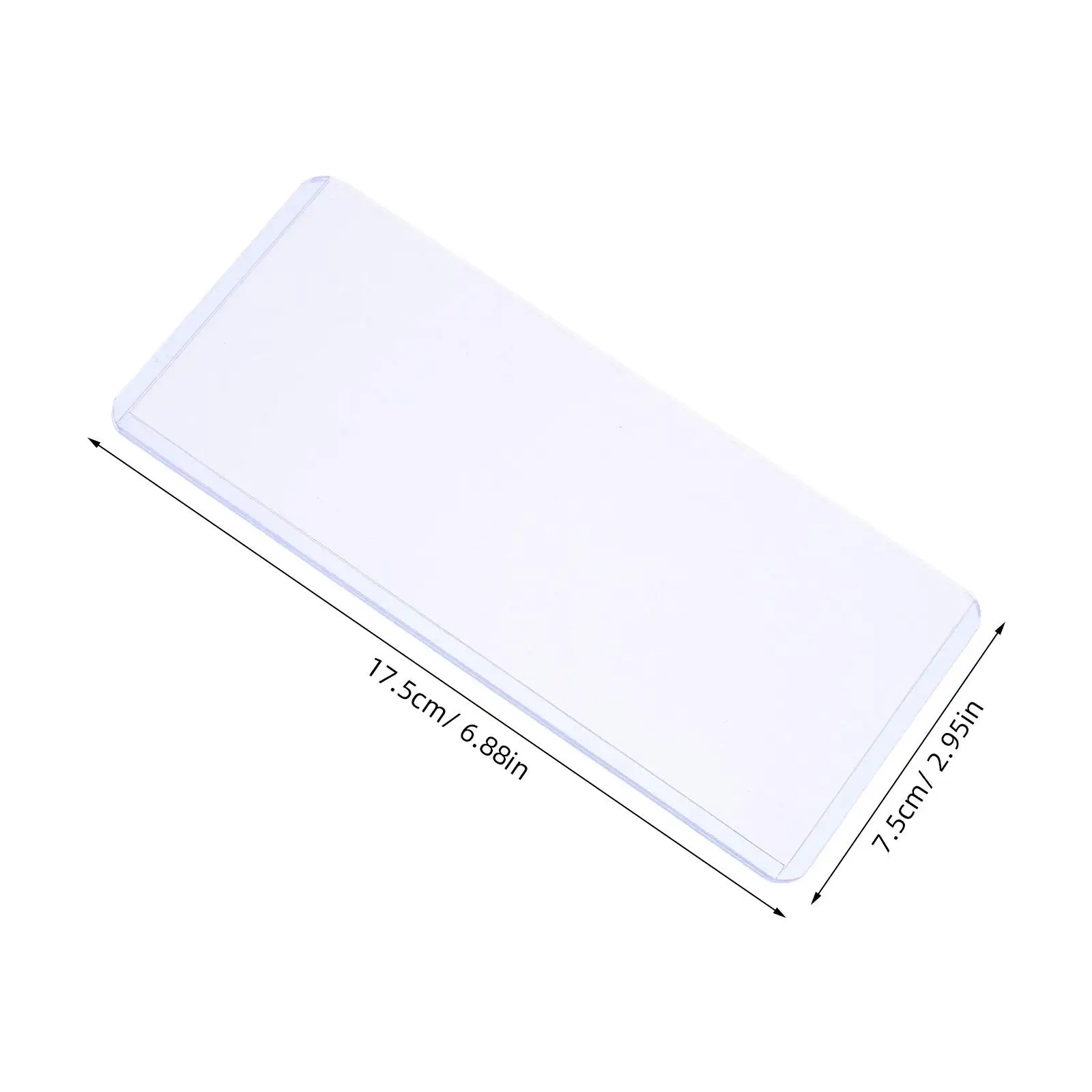 20 قطعة حامل قصاصة الأوراق النقدية الشفافة PVC سميكة مختومة مقاوم للماء منظم الأموال تخزين النقدية فواتير عرض حامي