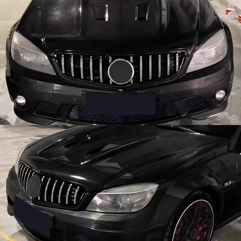 

Front Grille Grill For Mercedes-Benz W204 C-Class C63 AMG 2008 2009 2010 2011 ABS Tuning Grills Body Kits Tuning Car Styling