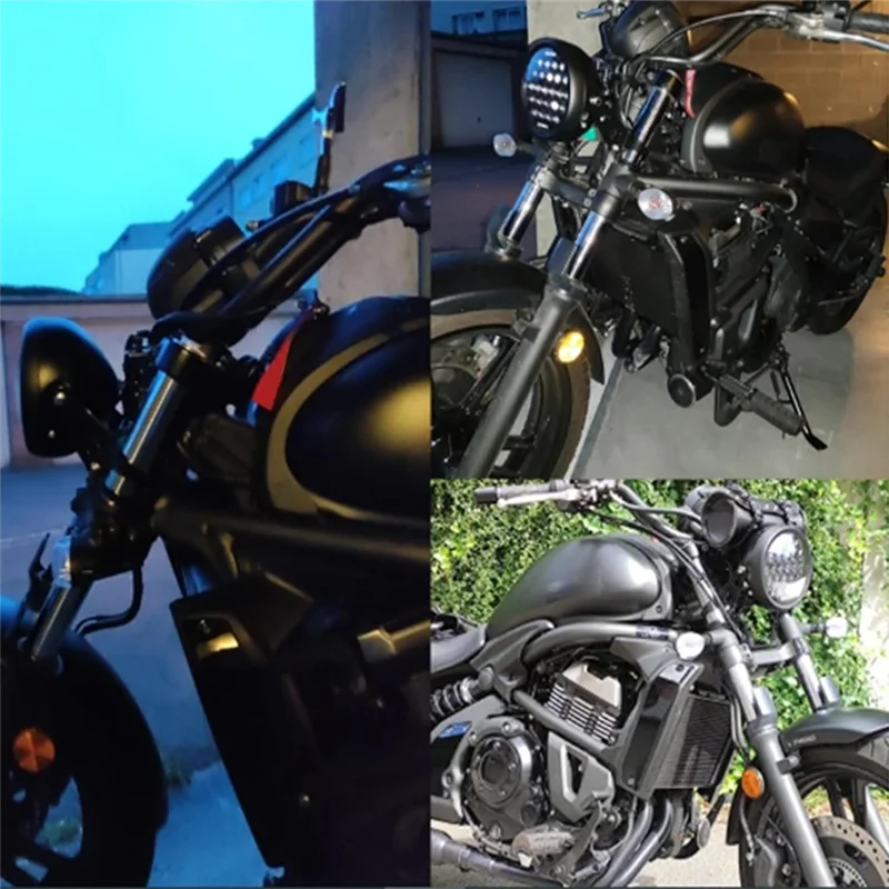 الرائدة حافة لسوزوكي متوافق 5.75 بوصة دراجة نارية العلوي الإسكان تصاعد قوس ل 5-3/4 بوصة المصباح #3